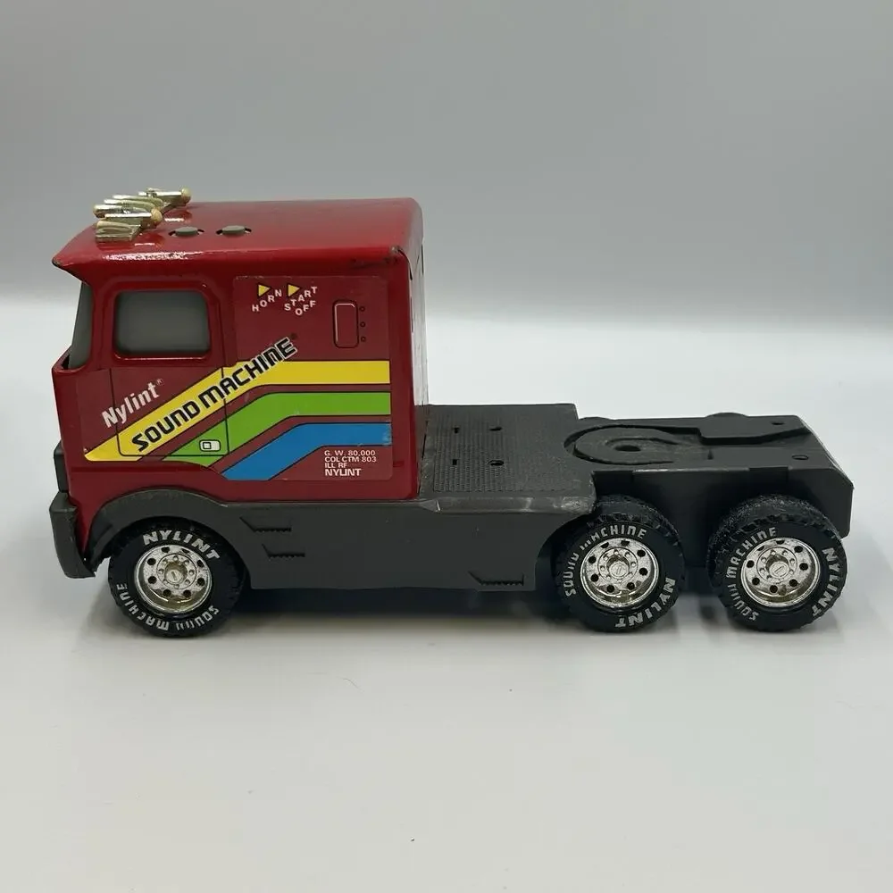 Vintage Nylint Thunder Runner Semi Truck Sound Machine Metal - USA - Tested Work